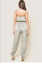 Load image into Gallery viewer, C'e La Ve Satin Jumpsuit