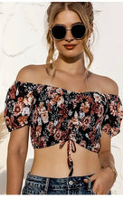 Load image into Gallery viewer, C&#39;E LA VE OFF THE SHOULDER CROP TOP
